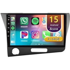 Android 15 Radio,voor Honda CRZ CR-Z 2010-2017 LHD, 9 Inch Touchscreen Autoradio Met Wireless CarPlay Android Auto Bluetooth WIFI GPS-navigatie Swc(A 4core (2G+32G))