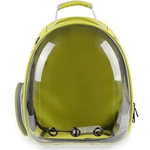 Zhexundian Pet Bag, Gemakkelijke Zak Kitten En Puppy Space Capsule Rugzak grote capaciteit Ademende Backpack, Space Capsule Bubble Ontwerp (Color : Red, Size : 42x31x28cm)