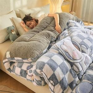 Sherpa Fleece dekbed Queen, lamsfluwelen winterdekbed, Sherpa luxe pluche super warme Wintering shaggy beddengoedset, dubbelzijdig dik winterwarm dekbed (F 150x200cm(2.5kg))