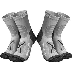 AlpenBears - Wandelsokken - Merinowol - 2 Paar - Professionele Trekkingsokken voor Dames en Heren