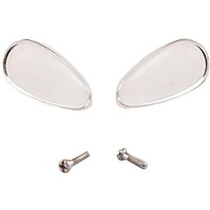 Neusbeschermers voor brillenglazen, comfortabele siliconen neuspads, antislip, zachte schuimrubberen neusbeschermers met schroeven, 3 paar, wit