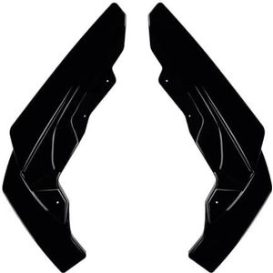 Auto Achtervleugel Auto achterbumper lip zijspoiler trim voor BMW G87 voor M2 2023 2024 achterhoekbeschermer guard diffuser splitter tuning body kit achterspoiler(Glanzend zwart)