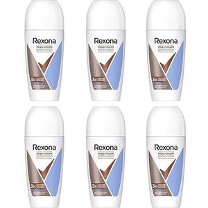 Rexona - Maximum Protection - Roll-On Deodorant - 50 ml - 6 Stuks - 48 Uur Bescherming