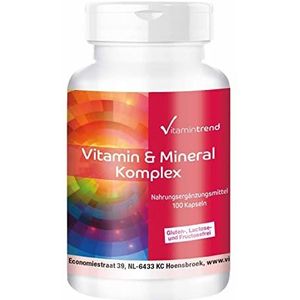 Vitamine & Mineralen Complex - 100 capsules, multivitaminepreparaat in veilige dosering | Vitamintrend®