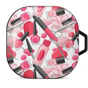 Manicure Gereedschap Oordopjes Hoesje Compatibel met Samsung Hard Shell Beschermhoes Zwart-Stijl