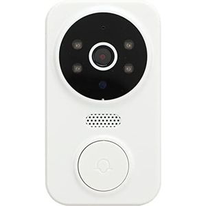 Draadloze Deurbelcamera, WiFi-videodeurbelcamera met Draadloze Binnenbel, Nachtzicht 2-weg Audio 1000mAh-batterij