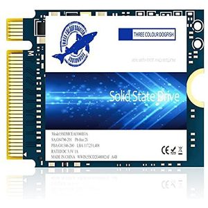Dogfish SSD M.2 2230 NVMe PCIe 4.0 512GB 3D TLC NAND Gaming Interne Solid State Drive voor Steam Deck PS5 Surface Pro Laptop Desktop (M.2 2230 NVMe 4.0, 512GB)