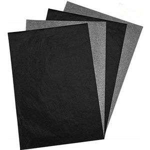 100 vellen A4 Carbon Transfer Papier Koolstof Kopie Papier Tracing Papier voor Hout, Papier, Doek en Andere Kunst Oppervlakken - Zwart