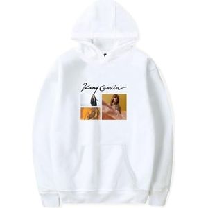 SKALSDVXC Kany Garcia Merch Foto Hoodies Lange Mouw Mannen Vrouwen Mode Sweatshirt Voor Fan Casual Trainingspak, Wit, XXL