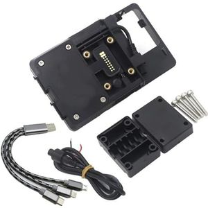 Navigatiebeugelbord GPS Voor XMAX300 Navigatiebeugel ZWART Mobiel GPS-navigatiestation Frameplaatbeugel Navigatie beugel(Mobile phone holder)