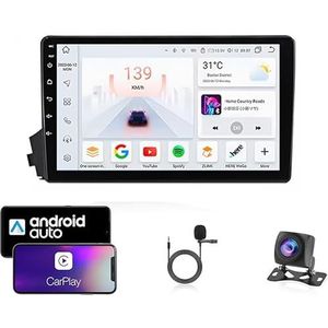 9 Inch Autoradio Compatibel voor Ssangyong Kyron 2005-2011 met GPS Navigatie CarPlay Android Auto Acht-Core 4G Bluetooth WiFi MirrorLink Stuurwiel Afstandsbediening(T6 8 Core 4G+Wifi 8G+128G)