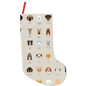Hond ras Print Kerst Kousen,Vakantie Party Decoraties