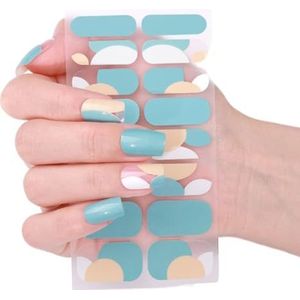 French Tip Gel Strips - Glinsterende Poolse Wraps voor Mooie Manicure Art