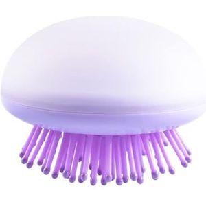 Opvouwbare kam haarborstel schattige mini-zakkam reizen draagbare antistatische borstel (paars)