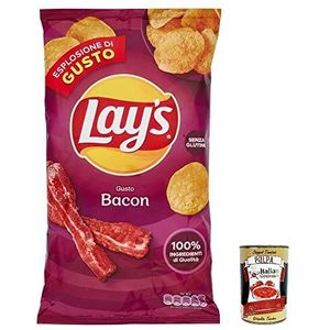 24x Lay's Bacon Chips Patatine aardappelchips gezouten 133 g aardappelchips + Italiaanse Gourmet Polpa 400 g
