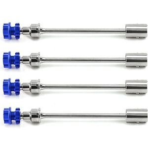 45 # Staal Voor en Achter CVD Aandrijfas Set Met Blauwe Adapter RC Onderdelen Voor TRAXXAS E REVO 2.0 86086-4 RC Auto, Zilver