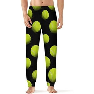 Tennis Ball Heren Pyjama Broek Zachte Lounge Bottoms Met Pocket Slaap Broek Loungewear
