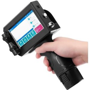 12,7 mm handheld inkjetprinterpistool met snel drogende inkt for tekst QR-barcode batchnummer logo datum labelprinter niet-gecodeerd voor Tekst Barcode Datum Tijd, etc(Non Cartridge)