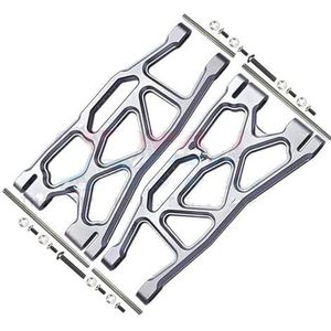 MANGRY For Achter Lagere Draagarmen 7730 7731 Fit for Traxxas 1/5 X-MAXX 6S 8S Monster Truck RC auto Upgrade Onderdelen (Size : Silver)