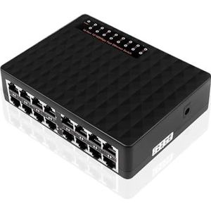 16-Poorts Netwerk-Switch Smart Switch Fast Ethernet Internet Splitter Hoge Kwaliteit RJ45-Hub (Kleur: EU PLUG 16Port)