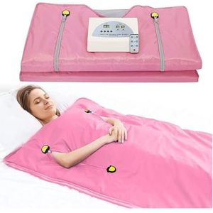 Saunadeken, Verbeterde gewogen deken Digitale dekens for dames, gewichtsverlies Body Shaper Sauna verwarmde for en detox(PINK)