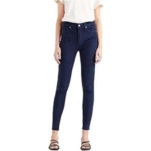 Levi's Mile High Super Skinny-Levi's Damesbroek, Blauw, 27W / 28L