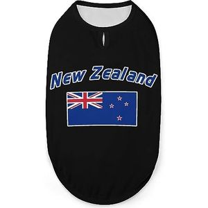 Nieuw-Zeeland Vlag Hond Shirts Huisdier Zomer T-shirts Mouwloze Tank Top Ademend Voor Kleine Puppy En Katten