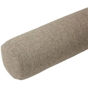 Round Cervical Roll Bolster Pillow with Removable & Washable Pillow Cover, Bolster Pillow Filled with Soft, Round Bolster Pillowcase Cover(Camel,15x60cm)