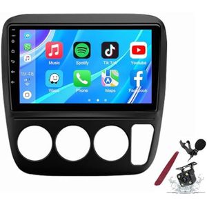Android 14 Autoradio Sat Navi voor H-onda CRV (1995-2001) 9 Inch Touchscreen Multimedia Speler met Draadloze Carplay GPS Navigatie FM RDS Bluetooth 5G-WiFi SWC DSP,M100s