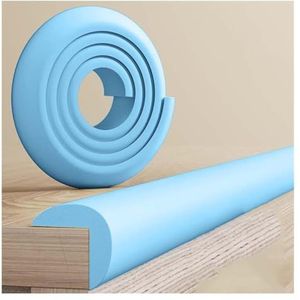 Soft Rubber Foam Padding Corner Guard L-vormige zelfklevende schuimrandbeschermerstrips, veelkleurig, meerdere maten(Blu,6m/19.68ft)