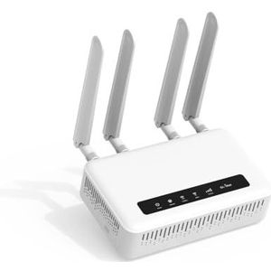 GL-X2000(Spitz Plus) Cellulaire Gateway 4G LTE Router voor thuis, bedrijven, campers, roadtrips, CAT 12, Wifi 6 Router, afneembare antennes, Dual-SIM, OpenVPN (alleen EU)
