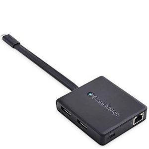 Cable Matters Dual Monitor USB C Hub (USB C Dock) with 2X 4K 60Hz DisplayPort, 2X USB, Ethernet, and 100W Charging - Thunderbolt 3 and Thunderbolt 4 Port Compatible for Windows
