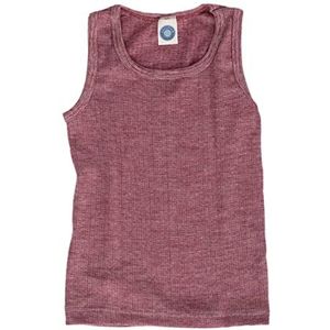 Cosilana, Kindershirt, 45% KBA katoen, 35% kbT wol, 20% zijde, wijnrood gem�leerd, 116 cm