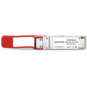 QSFPTEK 100GBASE-ER4 QSFP28 Module1310nm 40km DOM LC SMF Optische Zendontvanger voor Cisco QSFP-100g-ER4L-S