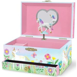 Muzikale Eenhoorn Sieradendoos voor Meisjes - Dansende Eenhoorn Muziekdoos voor Kinderen, Eenhoorn Cadeaus voor Kleine Meisjes, Sieradendozen, Verjaardagsgeschenk voor Kinderen, Leeftijden 3-10