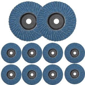 Slijpers, wielen, hoekmolen， 10PCS 75 * 10mm slijpschijven schuurschijven 80 korrel for haakse slijper polijsten van metaal hout kunststof(Blue)