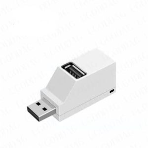 USB 3.0 HUB Adapter USB 2.0 HUB Extender 3 Poorten USB Hub Hoge Snelheid Gegevensoverdracht USB Splitter Docking Station for PC Laptop(USB 2.0 White)