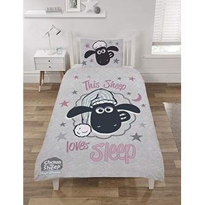 Shaun The Sheep Dekbedset, Polykatoen, Multi, Eenpersoons