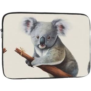 Laptophoes voor vrouwen Koala en Vlinder Print Slanke Laptop Case Cover Notebook Draagtas Shockproof Beschermende Notebook Case 10 Inch