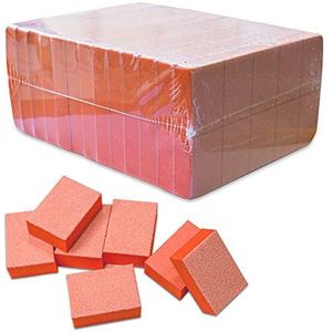 PandaSpa Nail Mini Buffer Block File 80/100 Grit 2 Sided 130 count Oranje