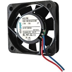 412JH Ebm Papst Ventilator 12VDC 250mA 3W Axiale Koelventilator