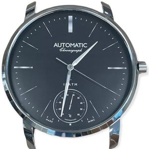 LW Collection Wandklok Horloge Design 50cm Zilver - Horloge klok - Zilveren klok