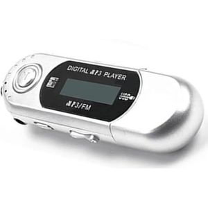 Aboiled Mini-MP3-speler, USB 2.0, kleine flashdrive, meertalige lcd-muziekspeler met 3,5 mm audio-aansluiting, automatische uitschakeling, duurzaam, eenvoudige installatie, eenvoudig te bedienen (A)