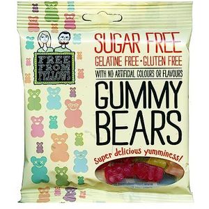 Gummy Bears - Suiker, Gelatine & Glutenvrije Gelei Snoepjes 100g (Pack van 6)