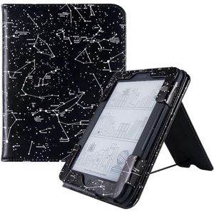 E-book beschermhoes Stand Case for Nook Glowlight 4, for Nook Glowlight 4e EReader, Premium PU lederen beschermhoes met handriem e-book cases (Color : Constellation, Size : Nook Glowlight 4)