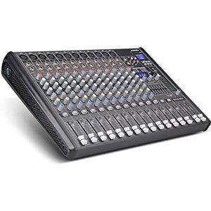 Audio DJ-mixer Professionele PRO 12-kanaals met 256 DSP-geluidseffecten Bluetooth Studio Mixer - DJ Sound Controller-interface Podcast-apparatuur