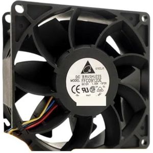 9238 92mm behuizingsventilator voor Delta FFC0912DE 90x90x38mm 12V 1.5A PWM dubbele bal luchtstroomkoelventilator