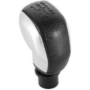 Gear Shift Stick Knop Voor Peugeot 106 206 207 307 407 Voor Citroen Voor XSARA Voor C-Quatre 5-versnellingsbak Auto Versnellingspookknop MT Handbal Versnellingspook knop(Matte Silver)
