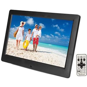 10 Inch Digitale Fotolijsten - 1024 X 600 HD LED-display, Elektronisch Album met Afstandsbediening, Slimme Fotolijst-ondersteuning Film, Video, Muziek, Klok, Kalender en Diavoorstelling(EU)