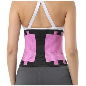 Rugcorrectie, Elastische rug- en lendensteunband, orthopedische houdingcorrector, onderrug- taillesteunband(Pink,M)